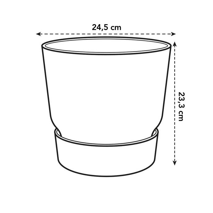 greenville round 25cm living concrete